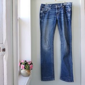 Miss Me Straight Leg Jeans Sz 31 JE8040TX